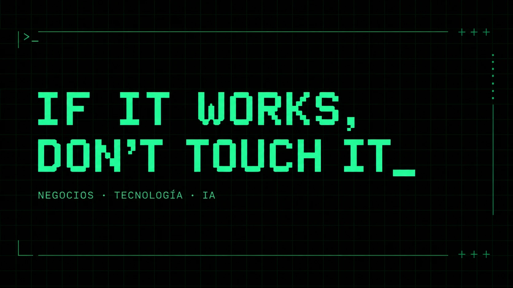Portada de la newsletter If It Works, Don’t Touch It